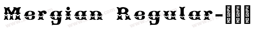Mergian Regular字体转换